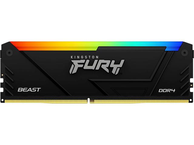 Оперативна памет 8GB DDR4 2666 MT/s Kingston FURY Beast RGB Black