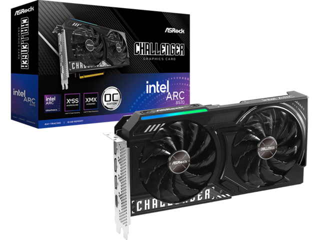 Видео карти ASRock Intel Arc B570 Challenger 10GB OC