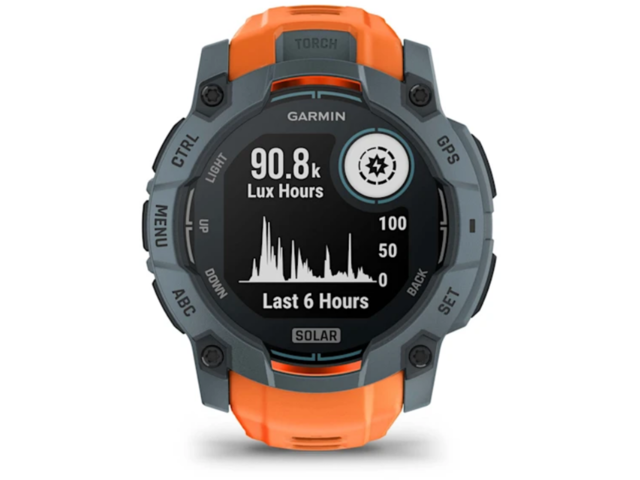 Смарт часовници Garmin Instinct 3 – 50 мм, Solar - Twilight с Solstice каишка