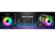 Вентилатори EZDIY-FAB Moonlight 120mm RGB Black - 3 Pack