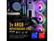 Вентилатори EZDIY-FAB Moonlight 120mm RGB White - 6 Pack
