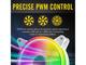 Вентилатори EZDIY-FAB Moonlight 120mm RGB PWM White - 5 Pack