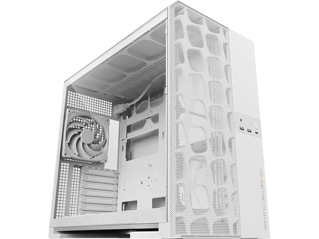 Кутии Geometric Future Model 5 Vent White, С вентилатори