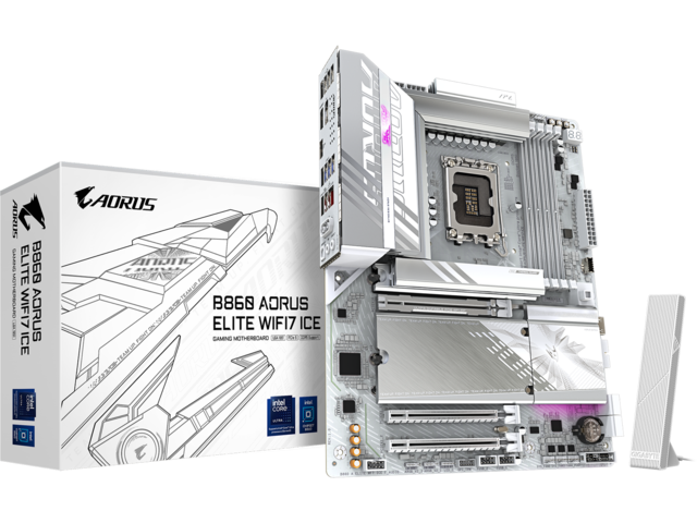 Дънни платки GIGABYTE B860 AORUS ELITE WIFI7 ICE