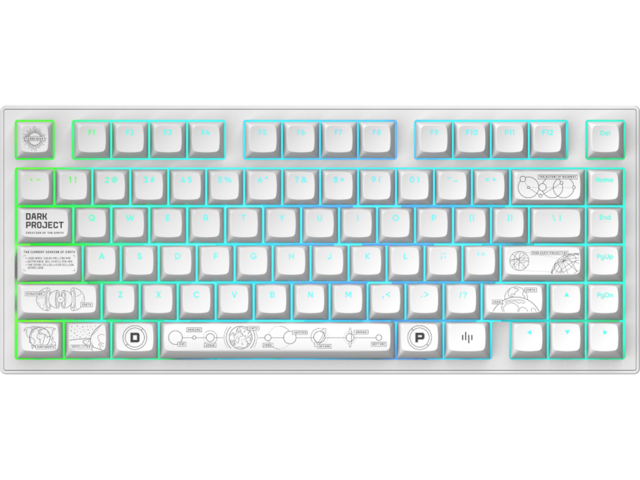 Клавиатури Dark Project ALU81A Terra Nova White RGB