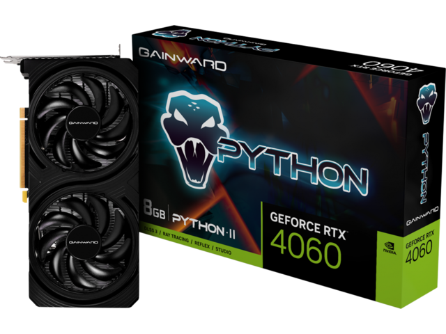 Видео карти Gainward GeForce RTX 4060 Python II 8GB