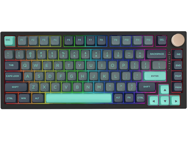 Клавиатури VGN - N75 PRO Caribbean Blue - Kailh Vaporwave Switches, RGB