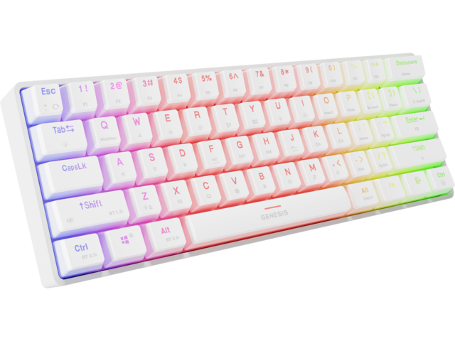Клавиатури Genesis Thor 660 G2 Wireless, Gateron Red Switch, White
