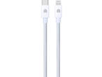 Кабели и Адаптери Dviced Cable USB-C to Lightning Nylon Textile 1,25m - White
