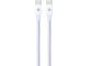 Кабели и Адаптери Dviced Cable USB-C to USB-C Nylon Textile 1,25m - White