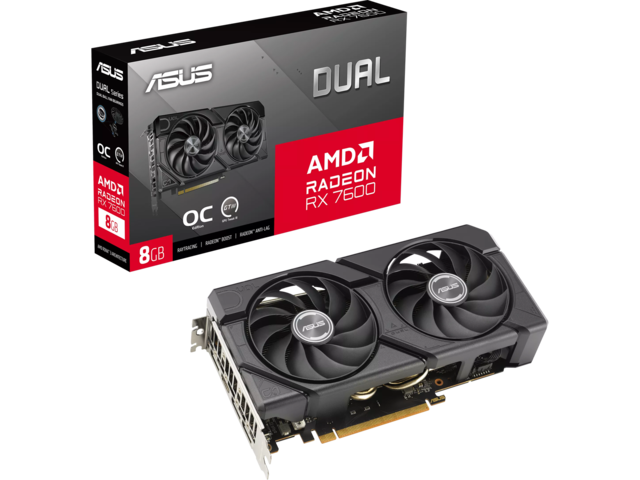 Видео карти ASUS Dual Radeon RX 7600 EVO OC Edition 8GB