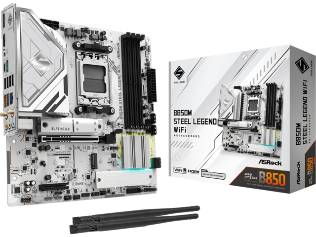 Дънни платки ASRock B850M Steel Legend WiFi
