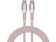 Кабели и Адаптери Verbatim Sync & Charge USB-C to USB-C 60W Magnetic 120 cm - Pink