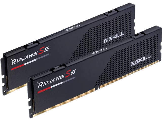 Оперативна памет 64GB (2x32GB) DDR5 6000 MT/s CL28 G.SKILL Ripjaws S5 Black