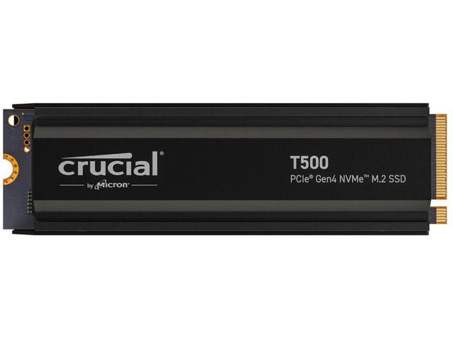 SSD 1TB Crucial T500, с Heatsink, Едрова опаковка