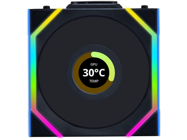 Вентилатори Lian Li UNI FAN SL Wireless LCD 120 Black
