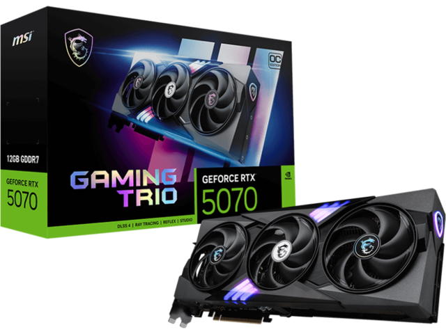 Видео карти MSI GeForce RTX 5070 12G GAMING TRIO OC