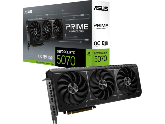 Видео карти ASUS PRIME GeForce RTX 5070 12GB OC Edition