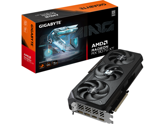 Видео карти GIGABYTE Radeon RX 9070 XT GAMING OC 16G