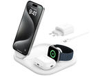 Зарядни устройства Belkin BOOSTCHARGE Qi2 15w 3в1 - в бяло