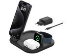 Зарядни устройства Belkin BOOSTCHARGE Qi2 15w 3в1 - в черно