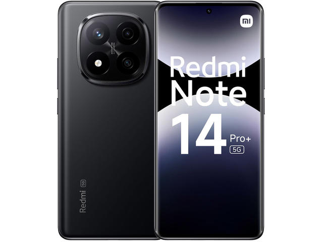Смартфони Xiaomi Redmi Note 14 Pro+ - 12GB RAM / 512GB, Midnight Black