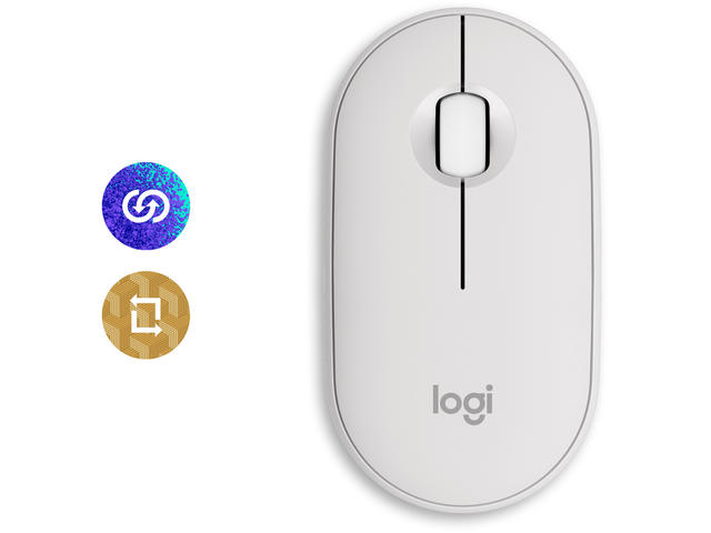Мишки Logitech Pebble 2 M350s, Tonal White
