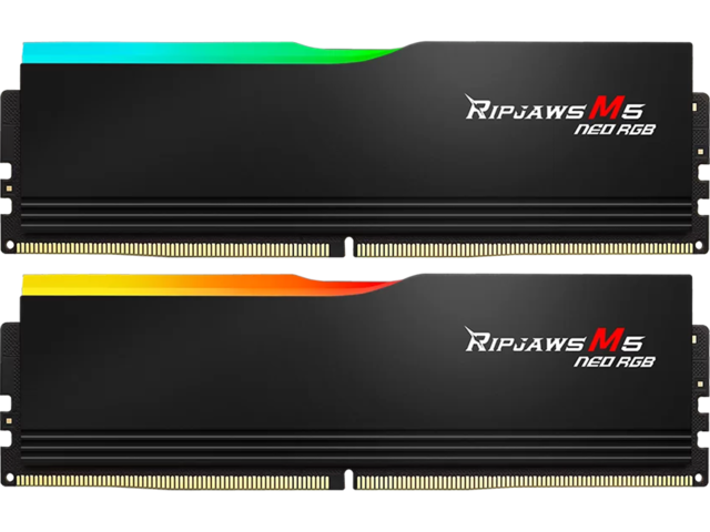 Оперативна памет 64GB (2x32GB) DDR5 6000 MT/s G.SKILL Ripjaws M5 Neo RGB Black