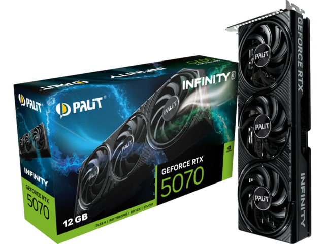 Видео карти Palit GeForce RTX 5070 Infinity 3 12GB
