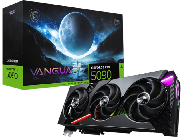 Видео карти MSI GeForce RTX 5090 32G VANGUARD SOC