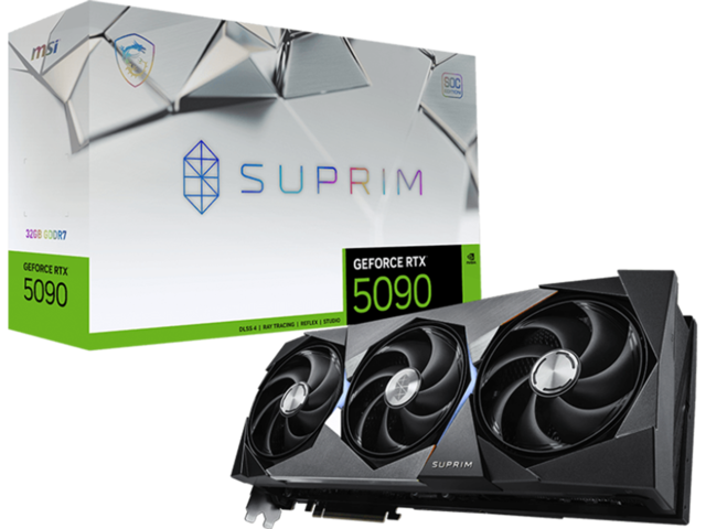 Видео карти MSI GeForce RTX 5090 32G SUPRIM SOC