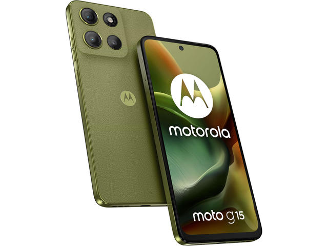 Смартфони Motorola Moto G15 - 8GB RAM / 512GB, Iguana Green