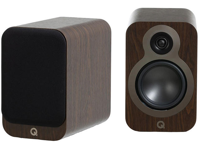 Колони Q Acoustics 3020c - кафяви