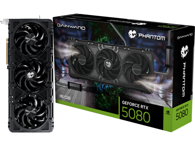 Видео карти Gainward GeForce RTX 5080 Phantom 16GB