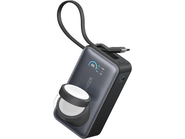 Външни батерии Anker MagGo Power Bank (10K, 35W, For Apple Watch)