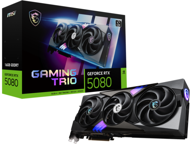 Видео карти MSI GeForce RTX 5080 16G GAMING TRIO