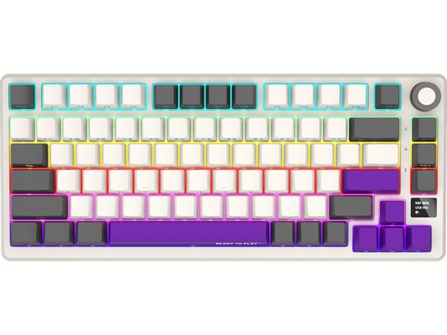 Клавиатури LORGAR KBP7075W, Wireless, Beige, EN layout