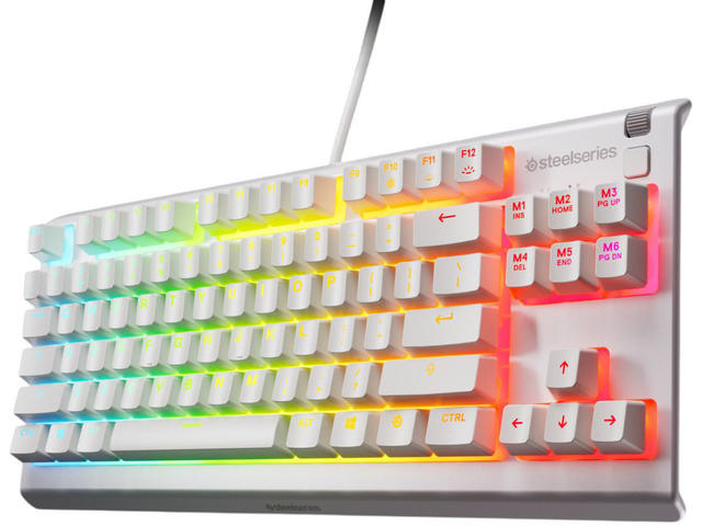 Клавиатури SteelSeries Apex 3 TKL White - Quiet Switch US Layout