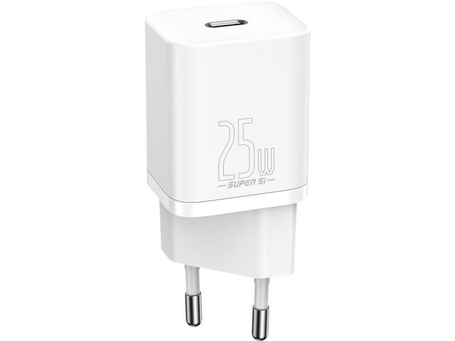 Зарядни устройства Baseus Super Si Quick USB-C 25W бяло