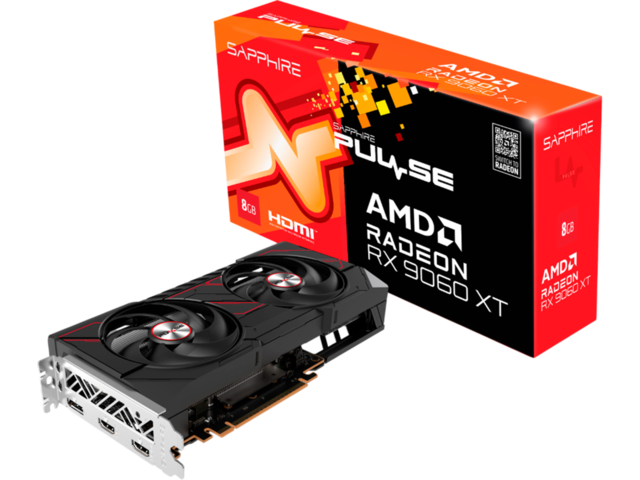 Видео карти Sapphire PULSE AMD Radeon RX 9060 XT OC 8GB