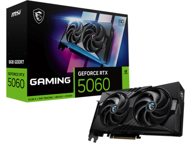 Видео карти MSI GeForce RTX 5060 8G GAMING OC