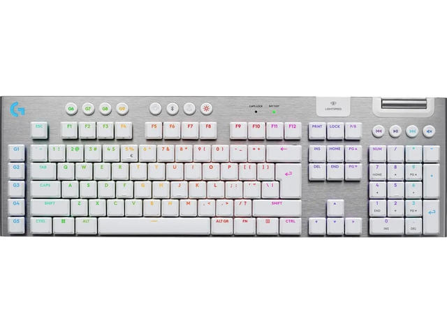 Клавиатури Logitech G915 X LIGHTSPEED Tactile - US INTL, White