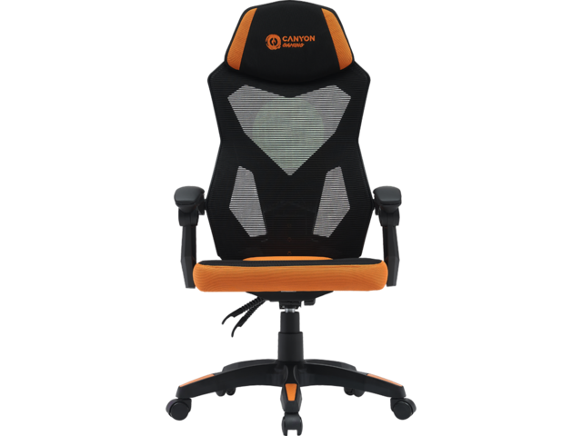 Геймърски столове Canyon Mesh Gaming Chair Wave MCH02, Black Orange, 13.2 kg.