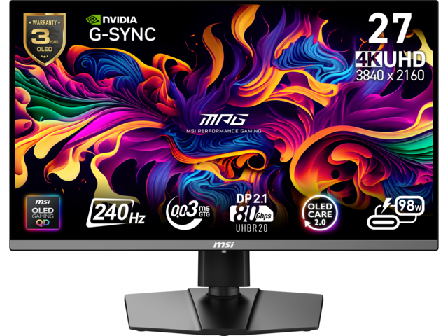 Монитори MSI MPG 272URX QD-OLED
