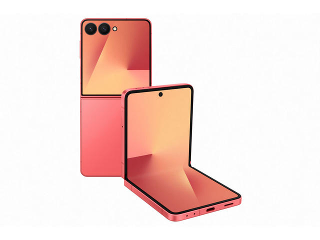 Смартфони Samsung Galaxy Z Flip7 - 12GB RAM / 512GB, Coral Red