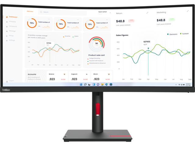 Монитори Lenovo ThinkVision T34w-30