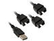 Кабели за компоненти Lian Li PW-U2TPAB USB 2.0 1-to-3 Hub
