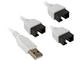 Кабели за компоненти Lian Li PW-U2TPAW USB 2.0 1-to-3 Hub