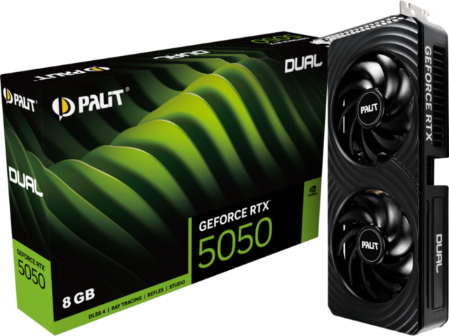 Видео карти Palit GeForce RTX 5050 Dual 8GB