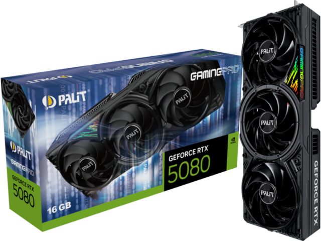 Видео карти Palit GeForce RTX 5080 GamingPro 16GB